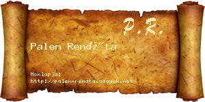 Palen Renáta névjegykártya